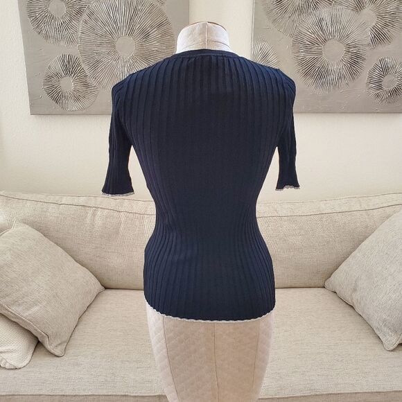 NEW! INC Rib Knit Sparkle Trim Sweater size Small - Picture 7 of 12